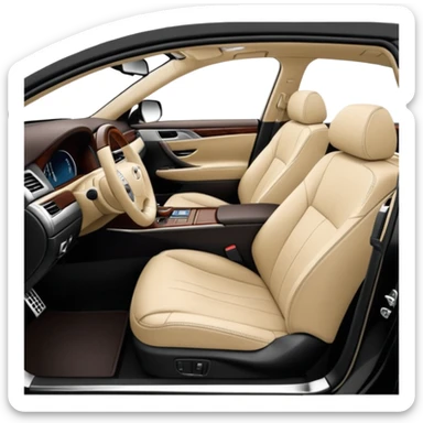 lexus ls430 2006 modified with black paint and beige seats sticker