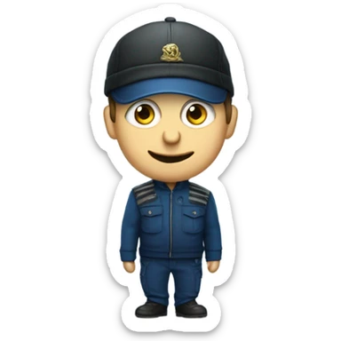 zelensky in blue thief sticker