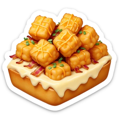 Loaded tater tots sticker