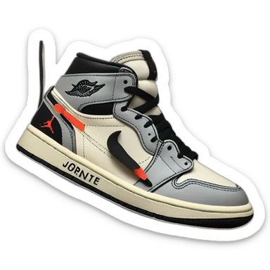 Jordan 1 off white sticker
