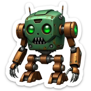 horror mecha bionic monster sticker