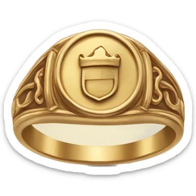 Bridgerton Inspired Emoji : Duke’s Signet Ring – Symbolizing power, prestige, and romantic interest. sticker