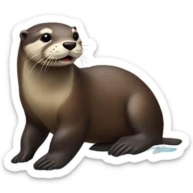 River Otter  sticker
