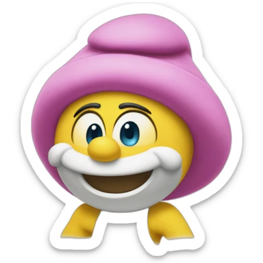 Blossom smurfs sticker