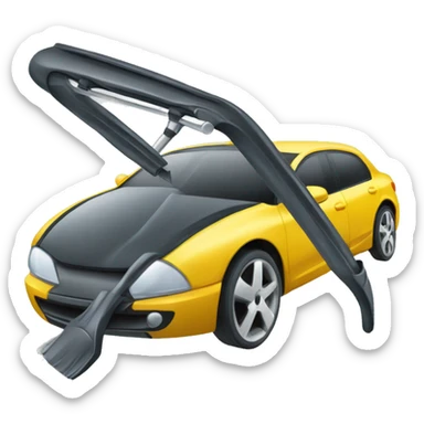 Windshield wiper for window sticker