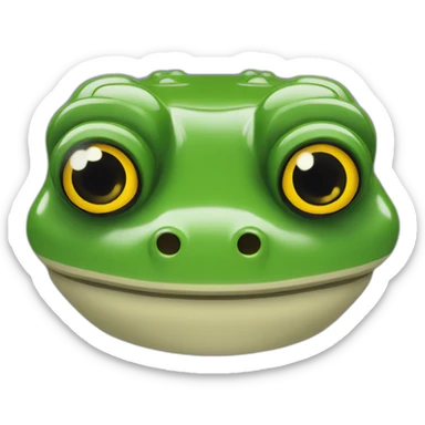 Lego frog sticker