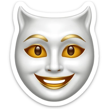 theater mask sticker