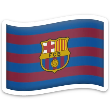 Fcb flag sticker
