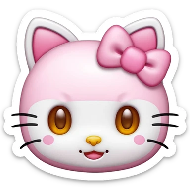 cute hello kitty emojis sticker