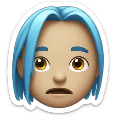 Crying bonbon sticker