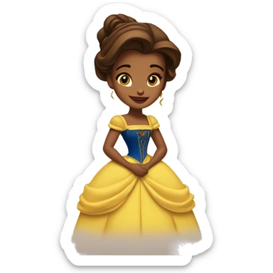 beauty and the beast belle sticker