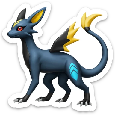 Salandit-Helioptile-Umbreon-Silvally-fusion (full body) sticker