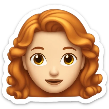 femme rousse belle sticker