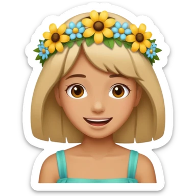 feral girl summer emoji mood  sticker