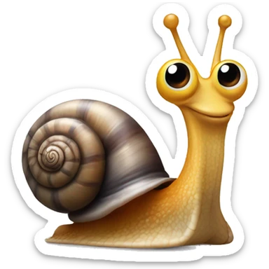 Snail taking a pio sticker