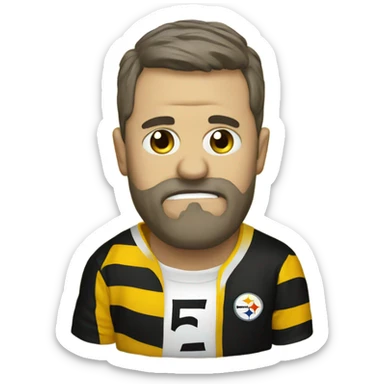 Drunk steelers fan sticker