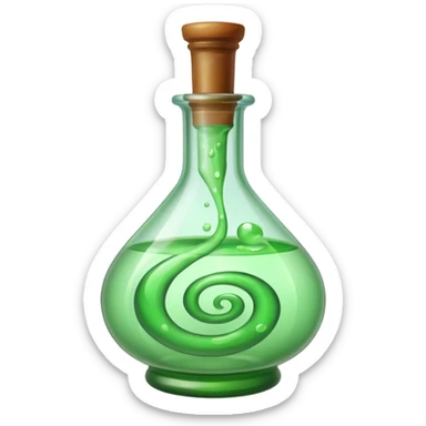 potion in a glass bottle  sticker
