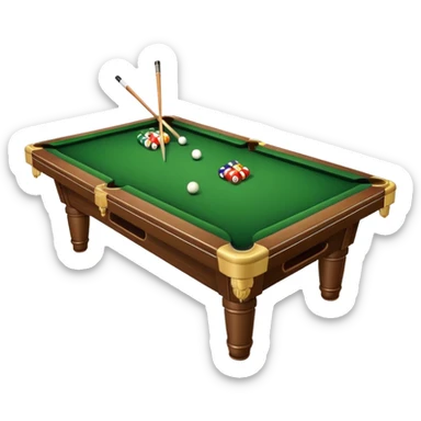 billiard table sticker