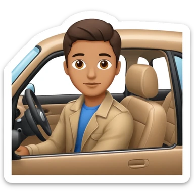 A men 25 old year on the car sticker