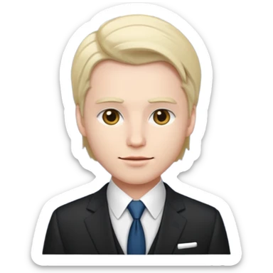 abducting a person wear suit sticker