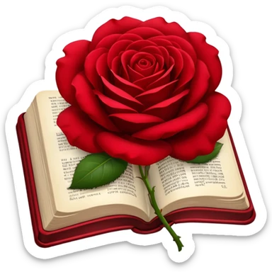 Bible rose sticker