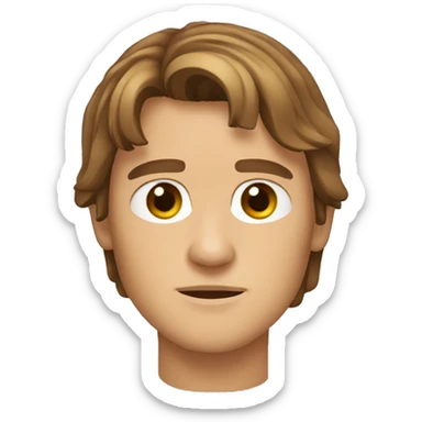anakin skywalker with  scratch on the face sticker