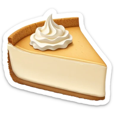 A peace of cream cheesecake  sticker