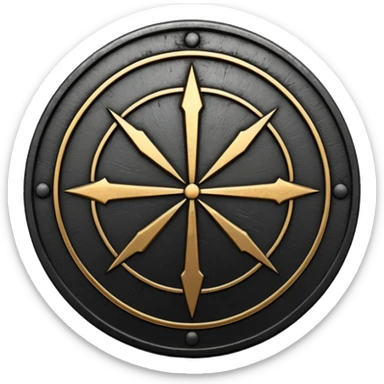 Minimal emoji, gothic metal coin made of black steel, engraved word FORTUNA at the center, ancient industrial aesthetic, worn metal texture, no glow, no neon, flat emoji design, centered, transparent background sticker