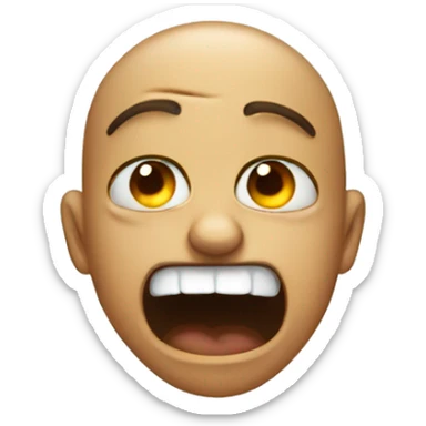 Crying but laughing and mad sticker