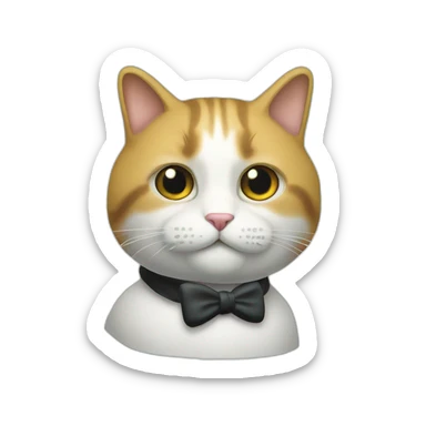 Un chat qui joue au Monopoly  sticker