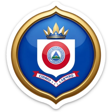 Escudo del club cerro porteño de Paraguay escudo original sticker