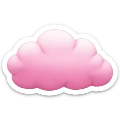 Faceless Pink cloud sticker