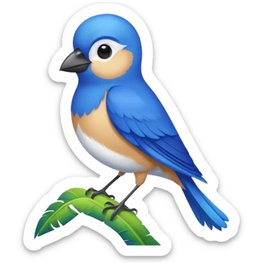 blue bird from Brazil, rio sticker