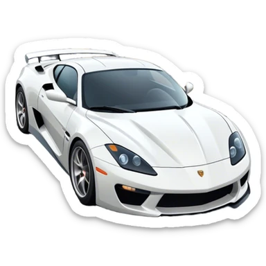 Car racing on the highway sticker