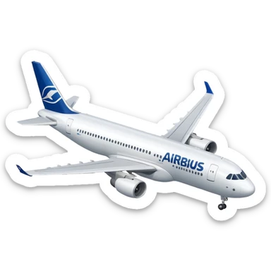 Airbus A320 of Airbus company sticker