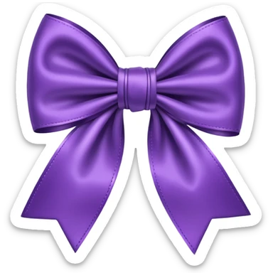 Purple bow  sticker