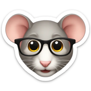 Rato de óculos de sol sticker