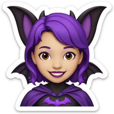 bat gril sticker