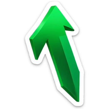 Green arrow pointing at the top right corner sticker