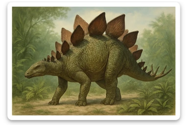 Stegosaurus sticker