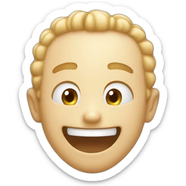 Laughing hard  sticker