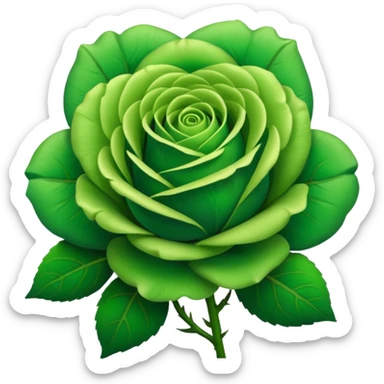 Green Rose sticker