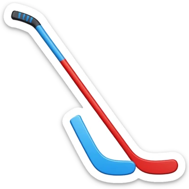 ice hockey stick (#00A3E0) and red (#F9423A) sticker