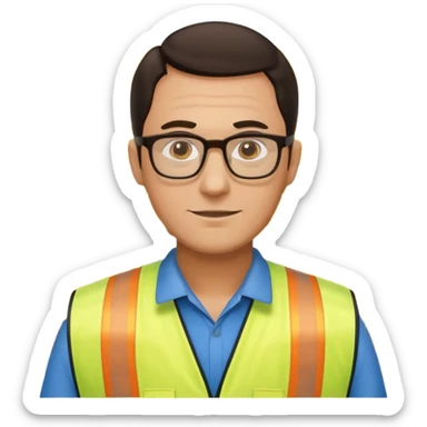 Walmart worker odp has a gotea wheres glasses yellow safety vest and hes 40 thin guy with dark hair sticker