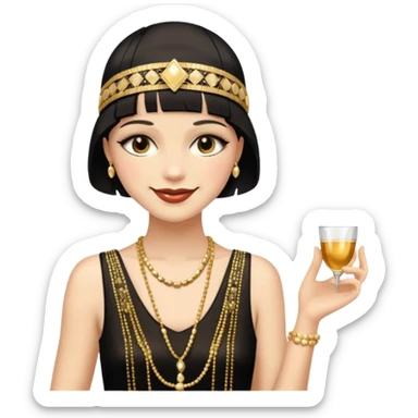 gatsby woman sticker