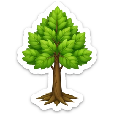 create a dnd style young_tree.png using 48x48 pixels size sticker
