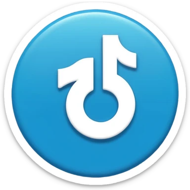 Tiktok Mavi tik emoji sticker