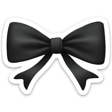 black bow sticker
