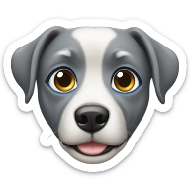 Perro azul con ojos grises sticker