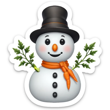 snowman  sticker